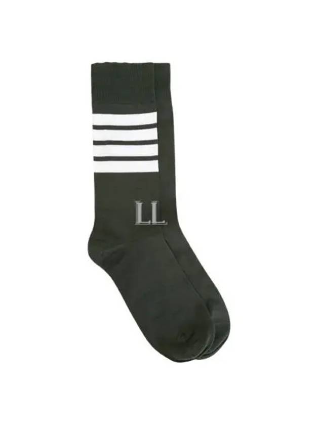 4 Bar Stripe Socks Dark Grey - THOM BROWNE - BALAAN 2