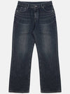 IKALOOK Semi wide washed indigo denim pants BJN109 - IKALOOOK - BALAAN 1