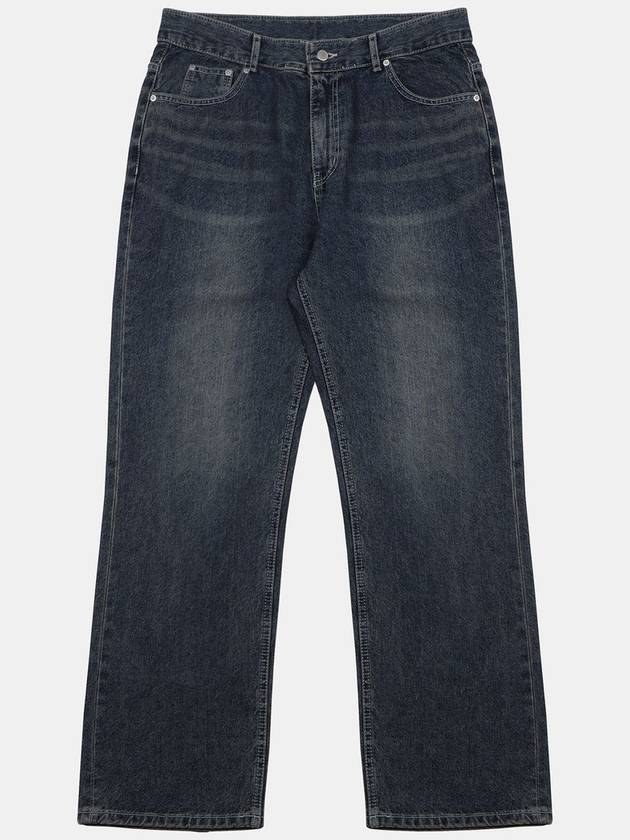 IKALOOK Semi wide washed indigo denim pants BJN109 - IKALOOOK - BALAAN 1