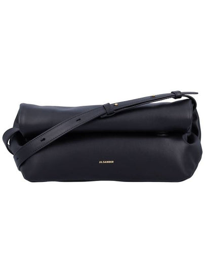 Rollup Leather Small Shoulder Bag Black - JIL SANDER - BALAAN 2