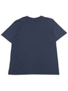 Chillax Fox Patch Regular Short Sleeve T-Shirt Navy - MAISON KITSUNE - BALAAN 3