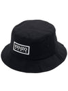 Logo Embroidered Cotton Bucket Hat Black - KENZO - BALAAN 11