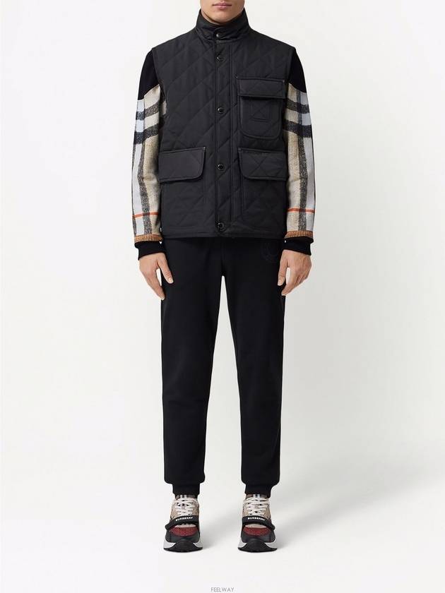 Diamond Quilted Thermoregulated Vest Black - BURBERRY - BALAAN 3