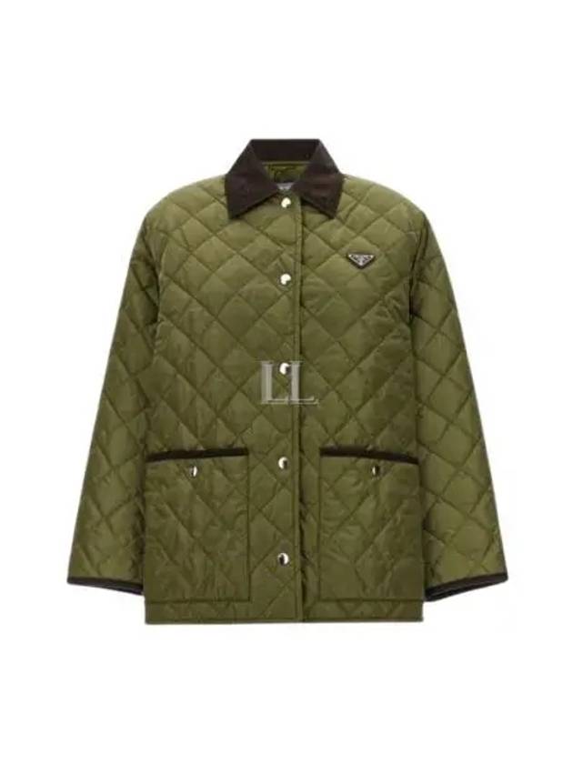 Light Re-Nylon Padding Military Green - PRADA - BALAAN 2