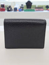 GG Marmont leather card case wallet black gold 456126 - GUCCI - BALAAN 5