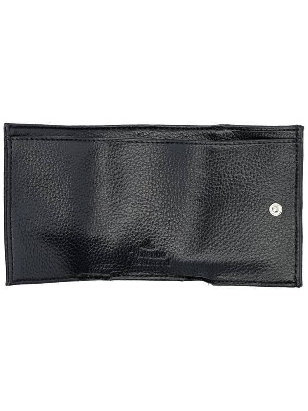 Envelope Biogreen Grain Half Wallet Black - VIVIENNE WESTWOOD - BALAAN 4