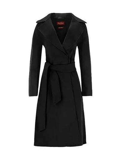 Cles Wool Cashmere Single Coat Black - MAX MARA - BALAAN 2