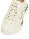 Rhyton Leather Sneakers Logo Ivory - GUCCI - BALAAN 8