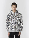 star camo Hoodie sweatshirt White Overfit - AOX - BALAAN 3