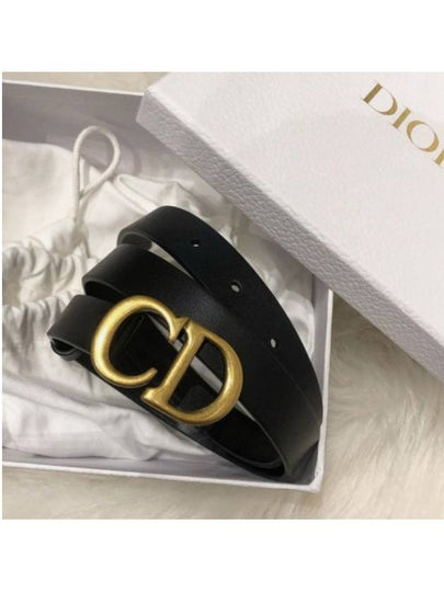 Saddle 20mm Ultrasmooth Calfskin Leather Belt Black - DIOR - BALAAN 2