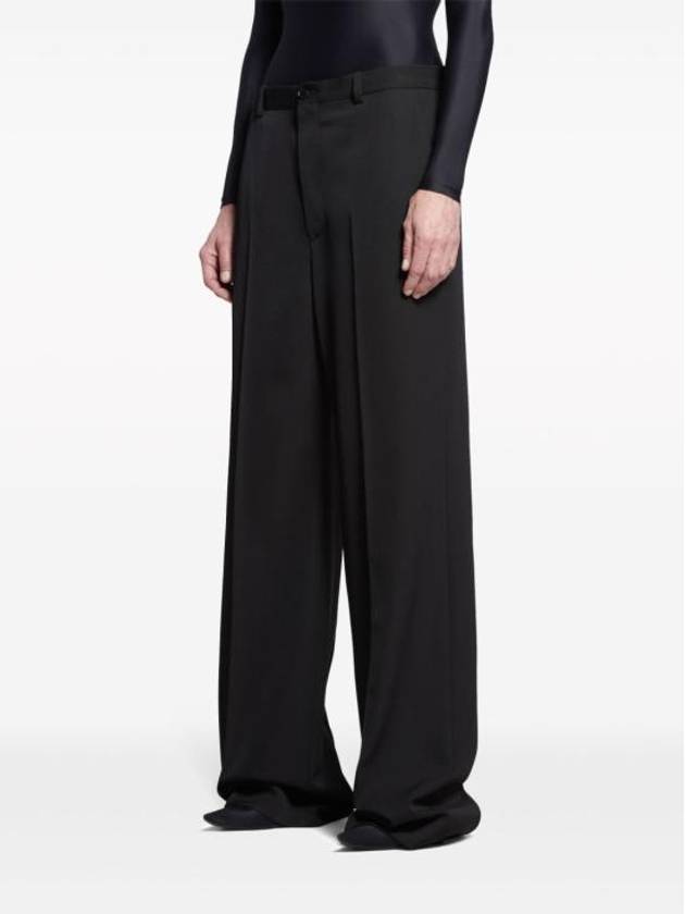 Regular Fit Tailored Wide Pans Black - BALENCIAGA - BALAAN 5