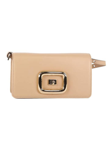 Viv Chalk Mini Cross Bag Beige - ROGER VIVIER - BALAAN 1