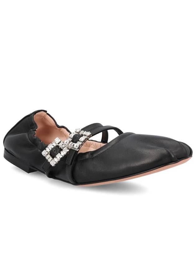 Mary Janes Leather Flat Black - ROGER VIVIER - BALAAN 3