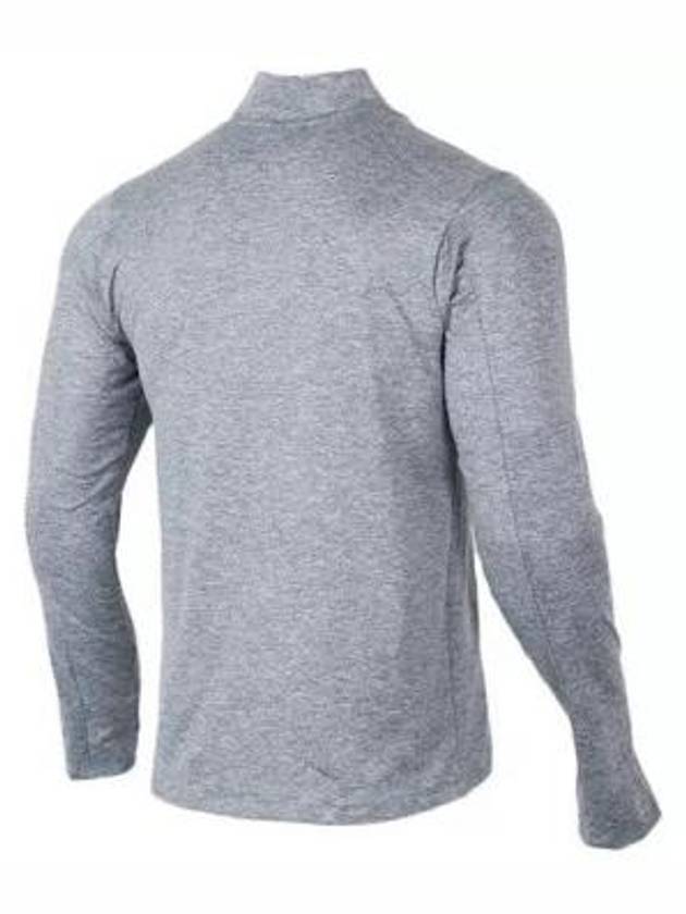 Dri Fit Element Half Zip Running Long Sleeve T-Shirt Grey - NIKE - BALAAN 3