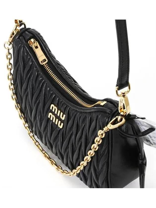 Matelasse Nappa Leather Shoulder Bag Black - MIU MIU - BALAAN 6