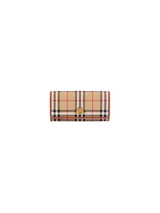 Vintage Check Flap Long Wallet Beige - BURBERRY - BALAAN 2