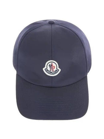 3B00001 0U282 778 Women s Logo Satin Navy Ball Cap 1126857 - MONCLER - BALAAN 1