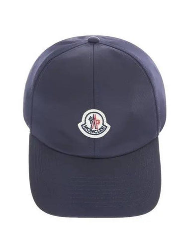 3B00001 0U282 778 Women s Logo Satin Navy Ball Cap 1126857 - MONCLER - BALAAN 1