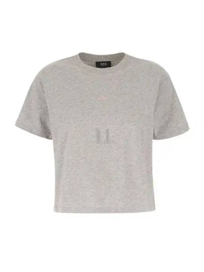 Boxy Micro Logo Short Sleeve T-Shirt Grey - A.P.C. - BALAAN 2