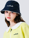 Ribbon tie nylon bucket hat NAVY - MONBIRDIE GOLF - BALAAN 4