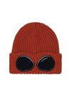 Extra Fine Merino Wool Goggle Beanie Bombay Brown - CP COMPANY - BALAAN 2