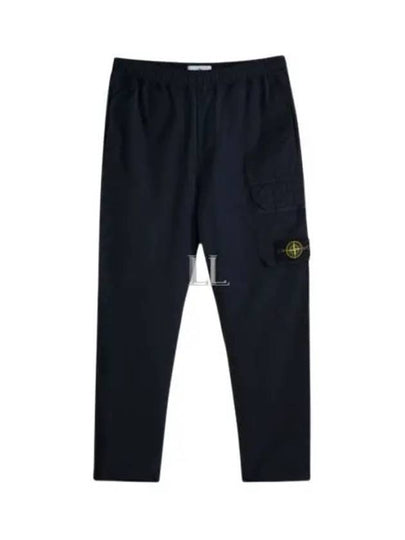 Logo Patch Cargo Track Pants Navy - STONE ISLAND - BALAAN 2