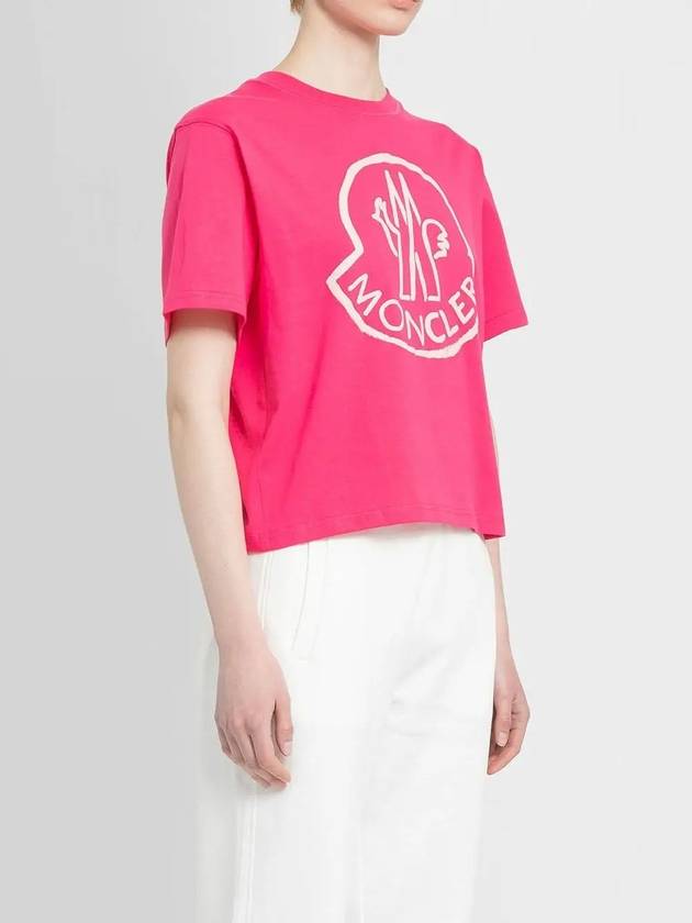 Pink Women s Short Sleeve 8C00009 829FB 546 - MONCLER - BALAAN 3