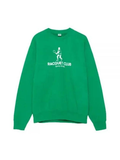 Racquet Club Crew Neck Sweatshirt Green - SPORTY & RICH - BALAAN 2