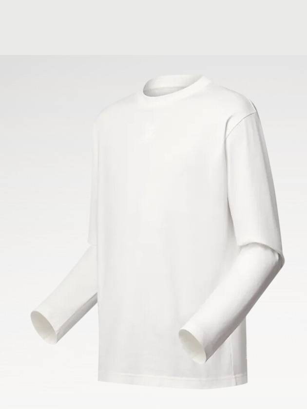 1AGJQE Embossed LV Long Sleeved T Shirt - LOUIS VUITTON - BALAAN 2