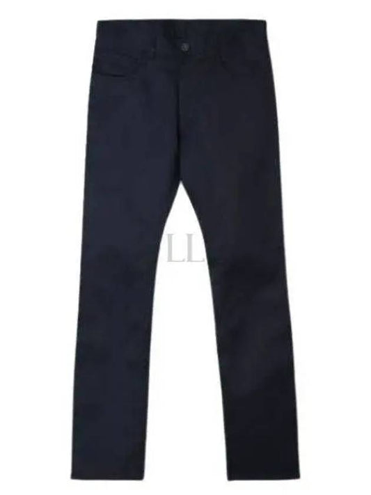 5 Pocket Drill Cotton Stretch Straight Jeans Navy - PRADA - BALAAN 2