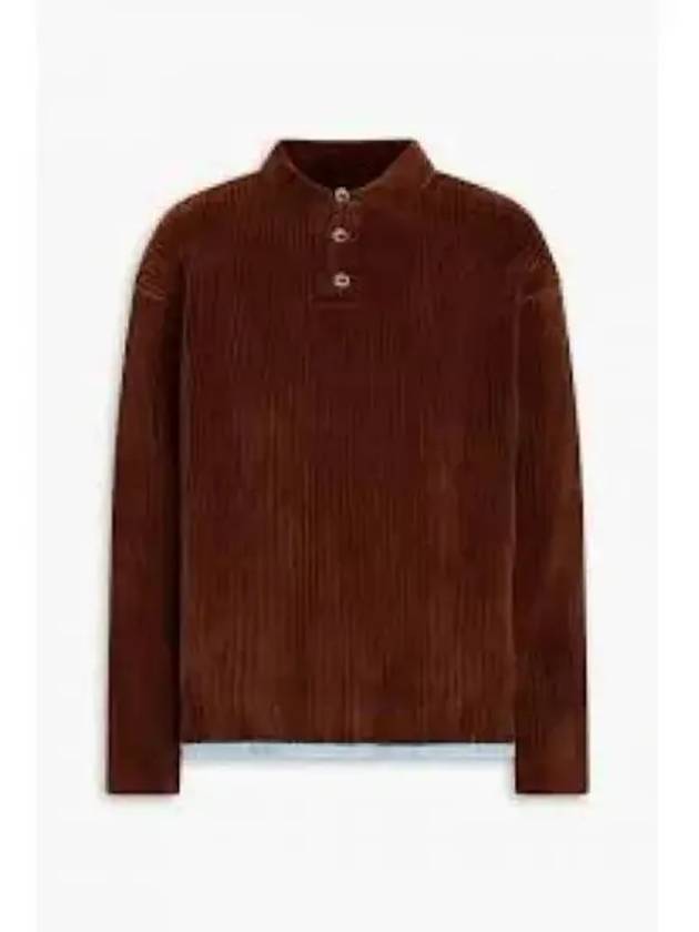 Men's Duci Chenille Knit Top Brown - JACQUEMUS - BALAAN 2