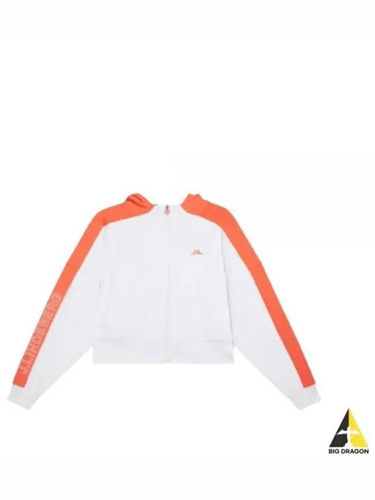 Amelia Zip-Up Hoodie White - J.LINDEBERG - BALAAN 2