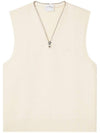 V neck zip up vest 324MPU180FI0036 - COURREGES - BALAAN 1