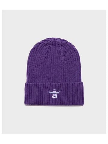 U Crown A Cable Beanie Purple - AWAKE NY - BALAAN 1