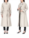 Waterproof Cotton Twill Raglan Trench Overcoat Khaki - THOM BROWNE - BALAAN 2