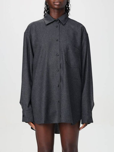 Andamane oversize wool blend shirt - ANDAMANE - BALAAN 1