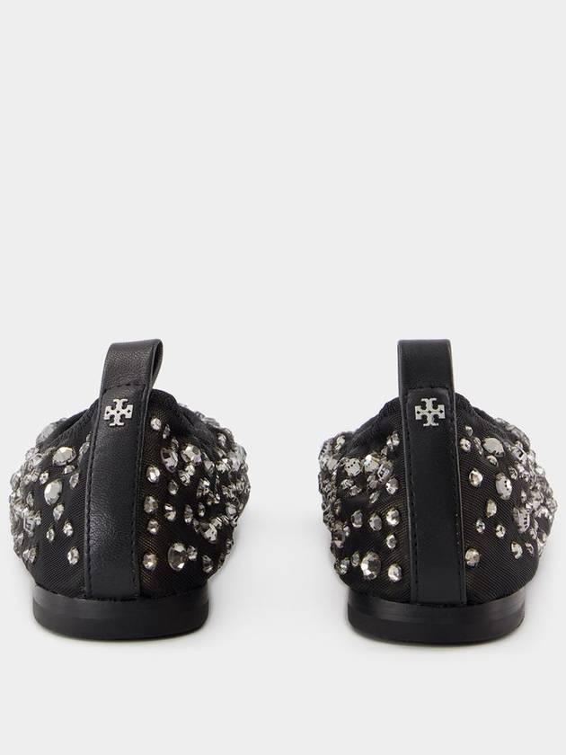 Crystal Ballerinas - Tory Burch - Nylon - Black - TORY BURCH - BALAAN 3