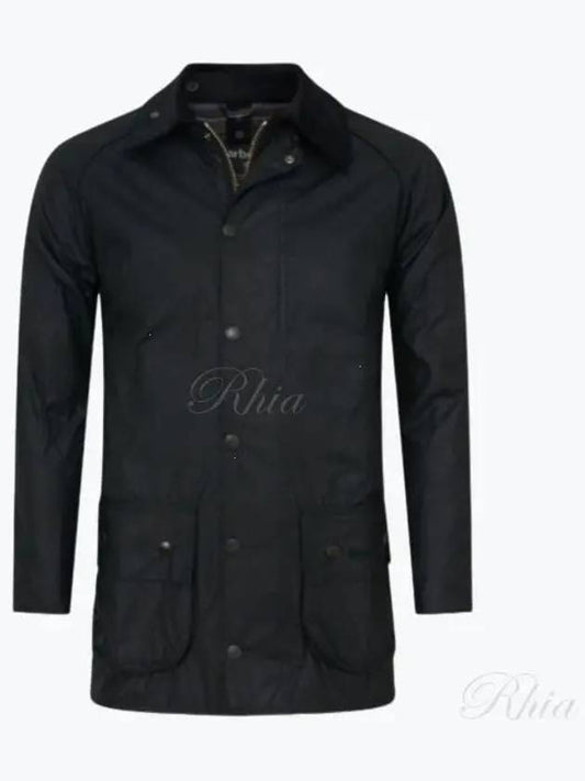 Men's Beaufort Wax Jacket Black - BARBOUR - BALAAN 2