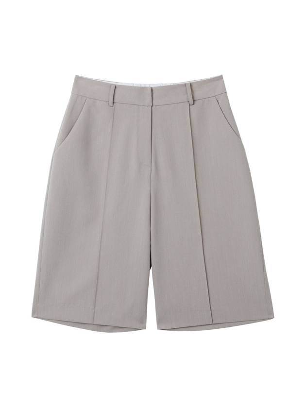 Tony Office Pintuck Pocket Shorts Grey Beige - RAMUSTUDIO - BALAAN 3