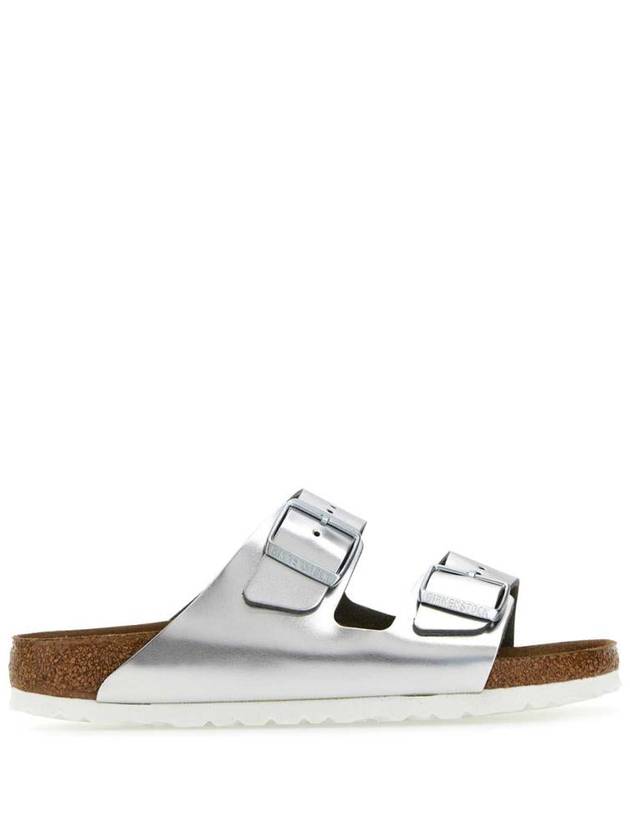 Metallic Buckle Slippers 1005961 METALLIC SILVER - BIRKENSTOCK - BALAAN 2