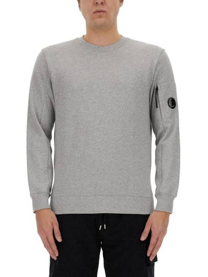 Diagonal Raised Fleece Sweatshirt Grey - CP COMPANY - BALAAN 2