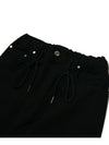 Women's Wide Banding Balloon Pants Black - MOTH - BALAAN 5