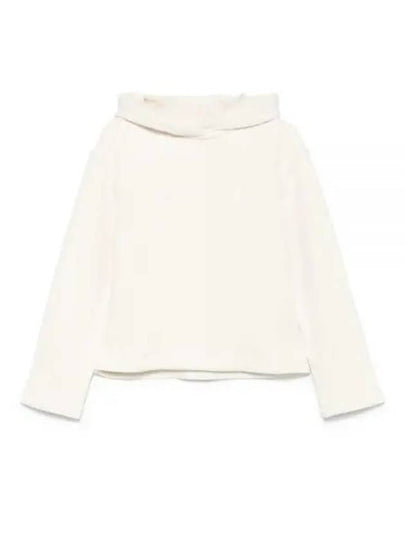 Embroidered Logo Hoodie White - MAX MARA - BALAAN 2