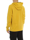 Men's Light Fleece Lens Wappen Hoodie Yellow - CP COMPANY - BALAAN 5