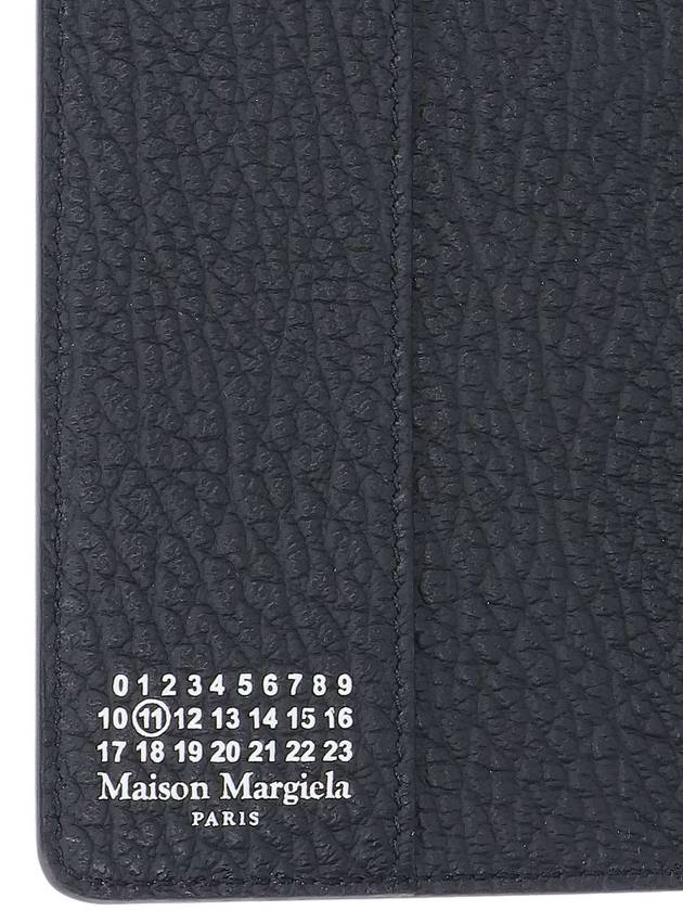 4 Stitch Passport Wallet Black - MAISON MARGIELA - BALAAN 5