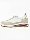 Fine Kid Suede Tech Runner White - THOM BROWNE - BALAAN 2