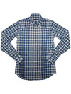 Check Long Sleeve Shirt Blue - DSQUARED2 - BALAAN.