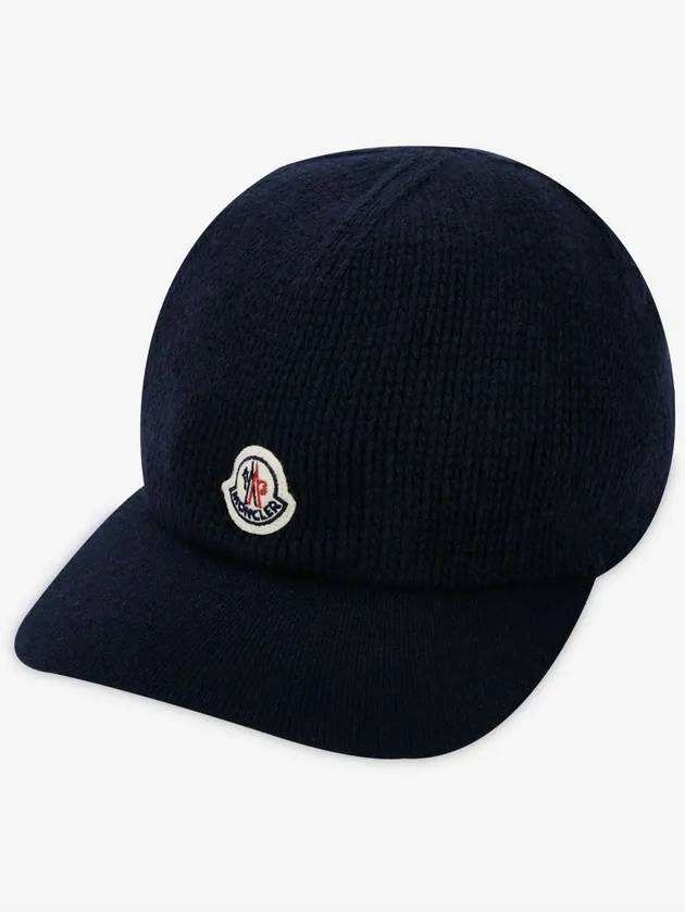 Women s Knitted Cotton Blue Ball Cap 3B00021 0U383 750 - MONCLER - BALAAN 2