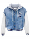 Teddy Loose Bomber Jacket Blue - CELINE - BALAAN 2