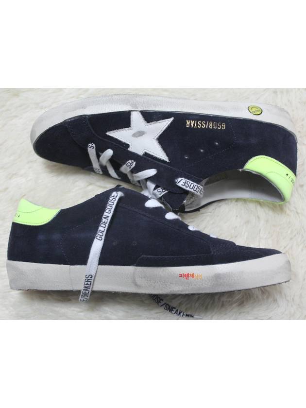 Size 190 205 Kids Dark Navy Neon Yellow Superstar Low - GOLDEN GOOSE - BALAAN 9